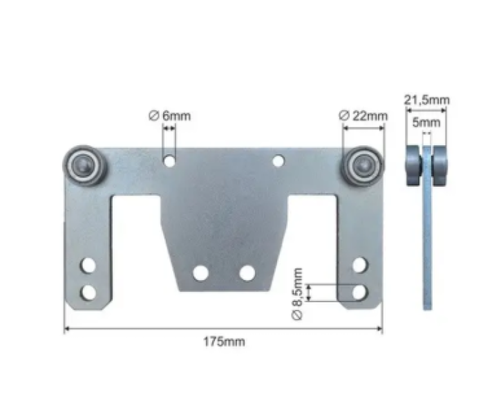 Купити Ролики стійки напівпричепа  Ø22x21,5x89 KOGEL Цинк Польща (1804328951)