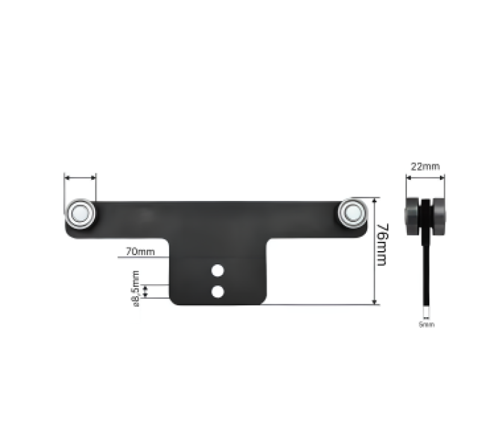 Купити Ролики стійки напівпричепа Ø22x22x76 KOGEL Цинк Польща (1804328953)