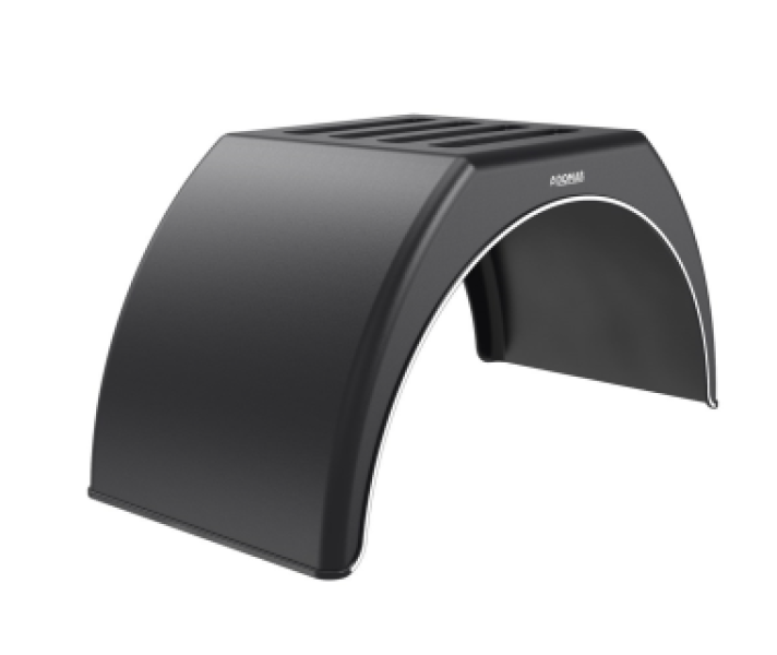 Купити Крило пластикове на причіп з білою смугою Domar DK3125, B=550 мм Domar Пластик Італія (1101143125)