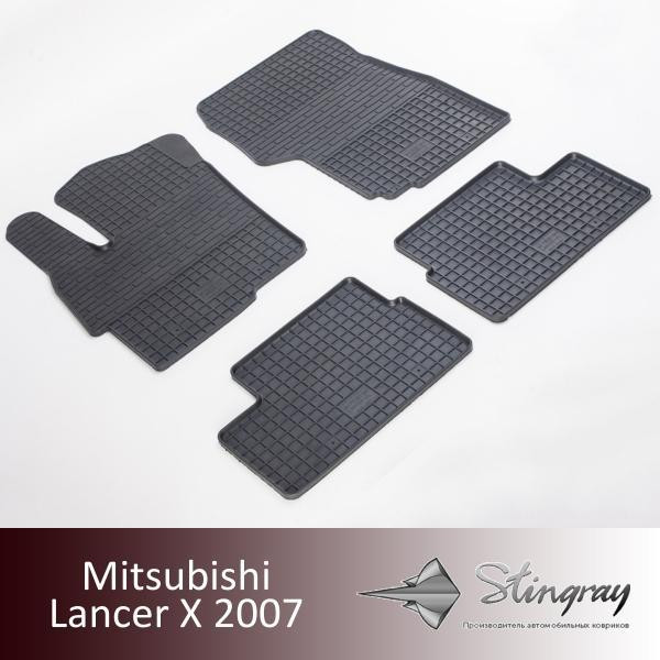 Купити Автоковрики Stingray Mitsubishi Mitsubishi Lancer X 4 шт Чорние (1013034)