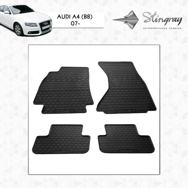 Купити Автоковрики Stingray Audi Audi A4 (B8) 2007-2015 4 шт Чорние (1030094)