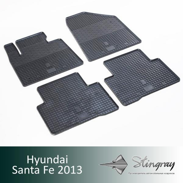 Купити Автоковрики Stingray Hyundai Hyundai Santa Fe 2013- 4 шт Чорние (1009074)