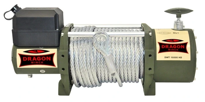 Купить Лебедка электрическая на эвакуатор Dragon Winch DWT 16000 HD 12 В