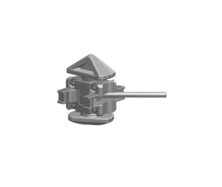 Купити Замок кріплення контейнера подвійний (Твістлок), 50мм Сталь Італія (2301253680)