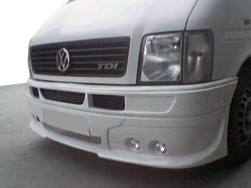Купить Накладка на передний бампер 4 фары (под покраску) для Volkswagen LT 1995-2006 гг