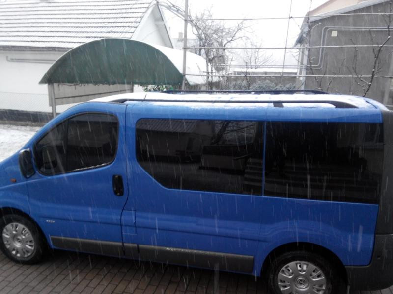 Купити Рейлінги чорні Коротка, чавунні ніжки для Renault Trafic 2001-2015 рр