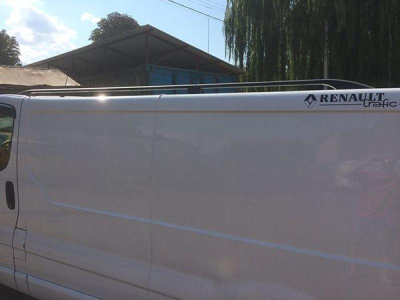 Купити Рейлінги чорні Коротка, чавунні ніжки для Renault Trafic 2001-2015 рр