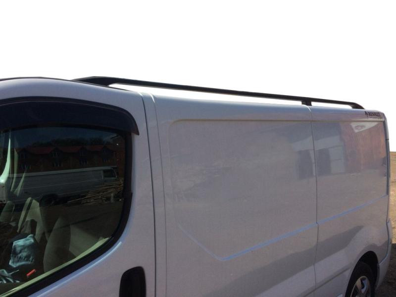 Купити Рейлінги чорні Коротка, чавунні ніжки для Renault Trafic 2001-2015 рр