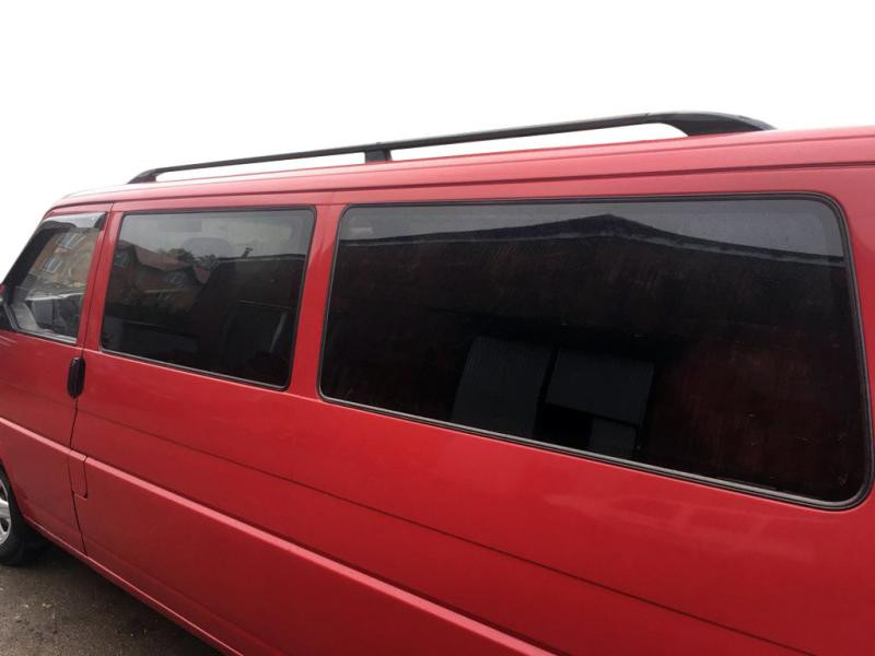 Купити Рейлінги Чорні Коротка база, Металеві ніжки для Volkswagen T4 Transporter