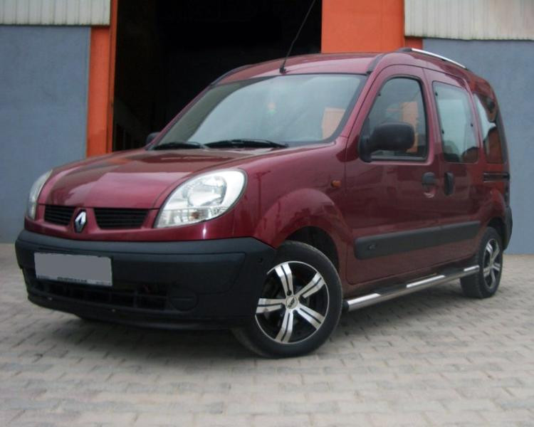 Купити Бічні труби (2 шт., нерж.) для Renault Kangoo 1998-2008 рр