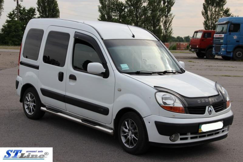 Купити Бічні труби (2 шт., нерж.) для Renault Kangoo 1998-2008 рр