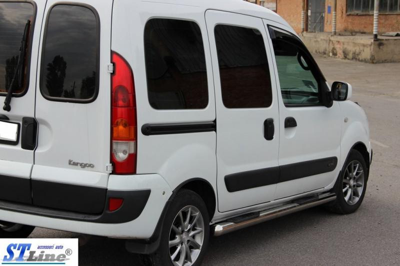 Купити Бічні труби (2 шт., нерж.) для Renault Kangoo 1998-2008 рр