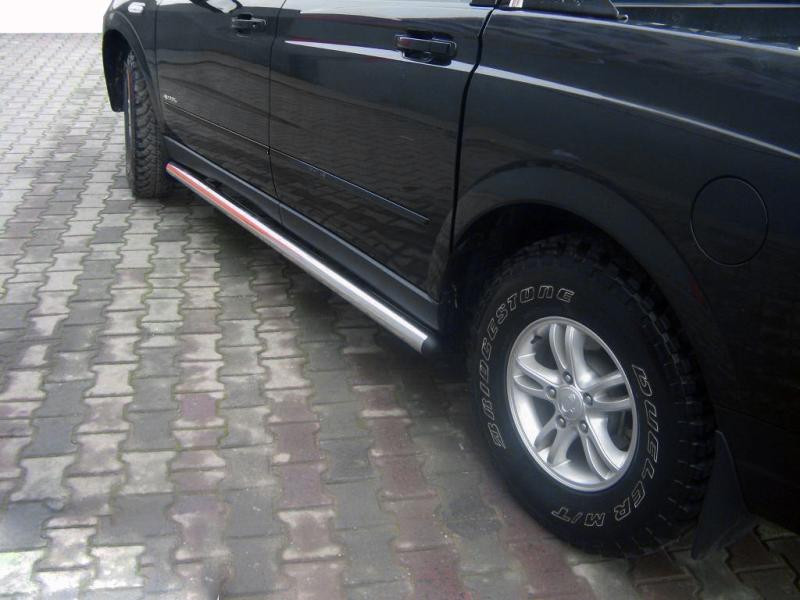 Купити Бічні труби (2 шт., нерж) для SsangYong Action 2005-2018 рр