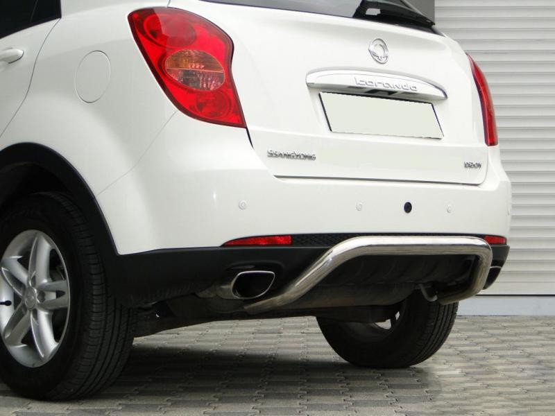 Купити Задній кенгурятник AK006 (нерж) для SsangYong Action 2005-2018 рр