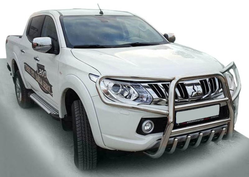 Купить Боковые пороги X5-тип (2 шт, алюм) для Fiat Fullback 2016- гг