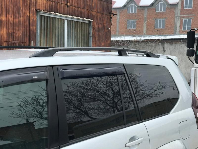 Купити Рейлінги Чорні турецькі Металеві ніжки для Toyota Land Cruiser Prado 120