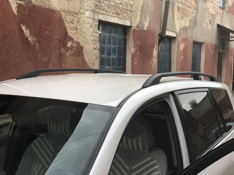 Купити Рейлінги Чорні Турецькі Коротка база, Металеві ніжки для Toyota Rav 4 2006-2013 рр