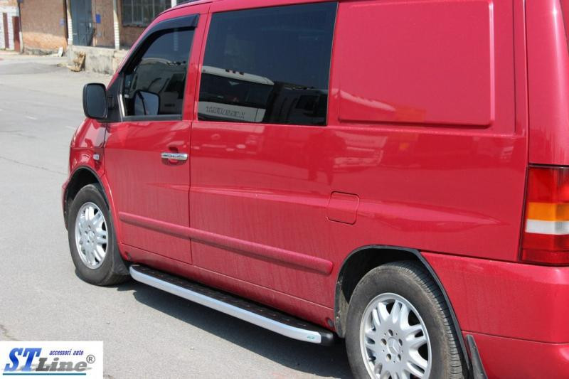 Купить Боковые пороги Fullmond (2 шт, алюм.) для Mercedes Vito W638 1996-2003 гг