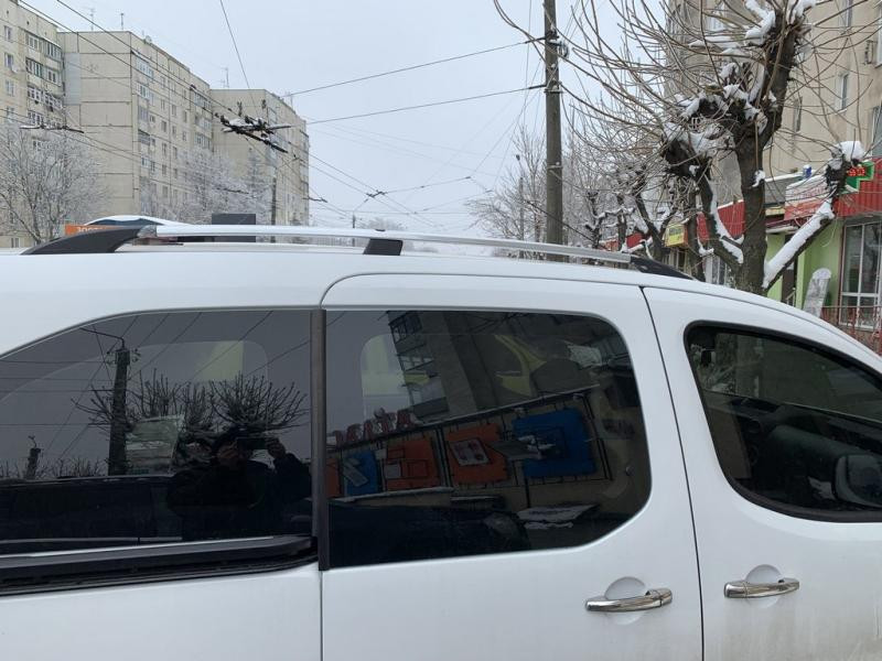 Купити Рейлінги ХРОМ Пластикові ніжки для Peugeot Partner Tepee 2008-2018 рр