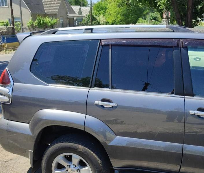 Купити Рейлінги Хром турецькі Металеві ніжки для Toyota Land Cruiser Prado 120