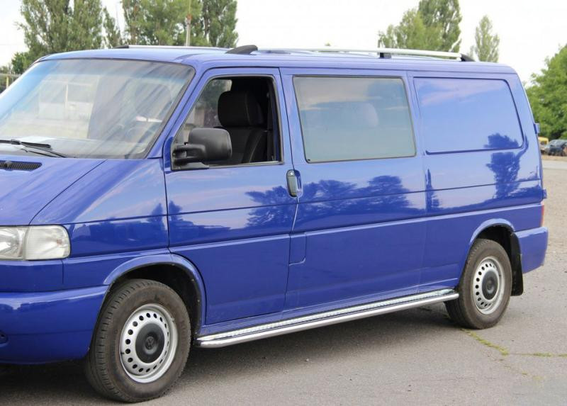 Купити Рейлінги Хром Коротка база, Пластикові ніжки для Volkswagen T4 Caravelle/Multivan