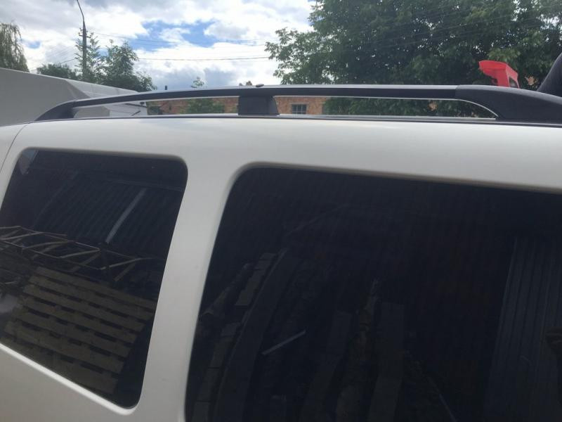 Купити Рейлінги Чорні Стандартна база, пластикові ніжки для Fiat Doblo I 2005-2010 рр