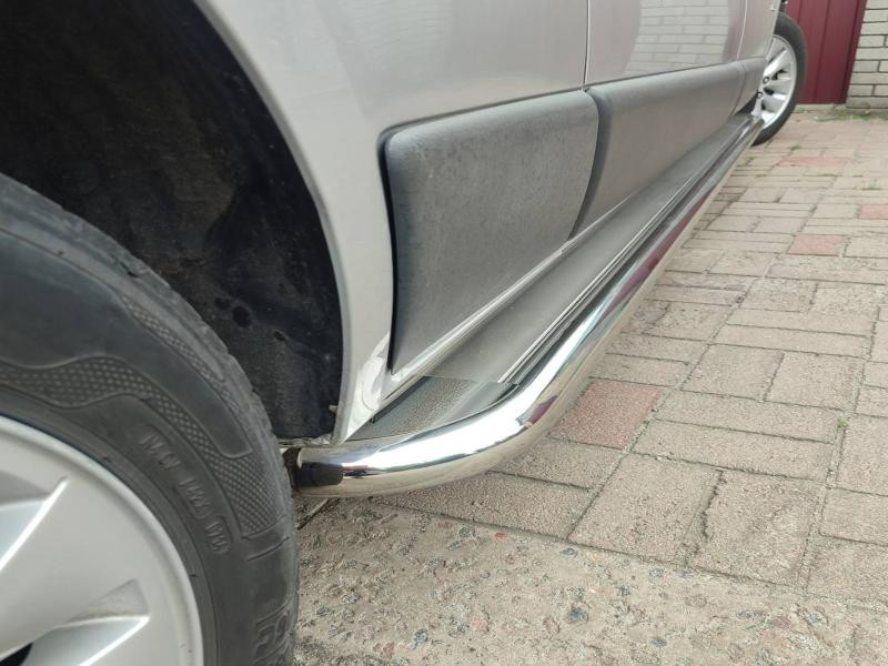 Купить Боковые пороги Premium (2 шт, нерж) 60 мм, короткая база для Nissan NV300/Primastar 2016-гг