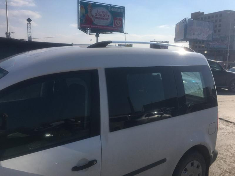 Купити Рейлінги Хром Стандартна, Металеві ніжки для Volkswagen Caddy 2004-2010 рр