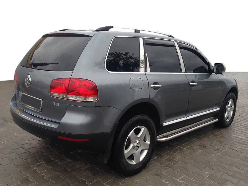 Купити Рейлінги Хром (Пласт. Ніжки) Металева ніжка для Volkswagen Touareg 2002-2010 рр