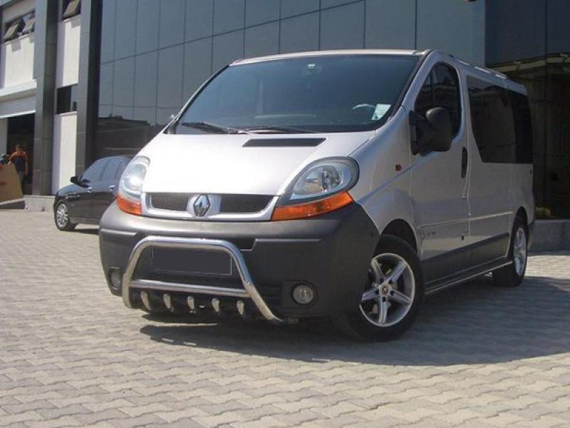 Купить Кенгурятник WT003-4 (нерж.) Без надписи для Renault Trafic 2001-2015 гг