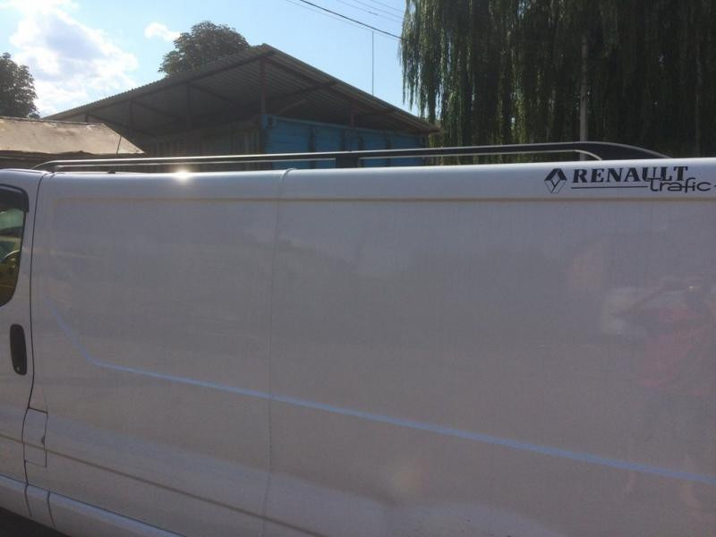 Купити Рейлінги Чорні Коротка, пластикові ніжки для Opel Vivaro 2001-2015 рр