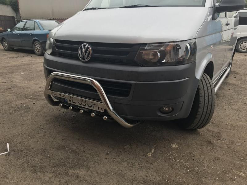 Купити Кенгурятник WT003 (нерж) 60 мм, з написом для Volkswagen T5 2010-2015 рр