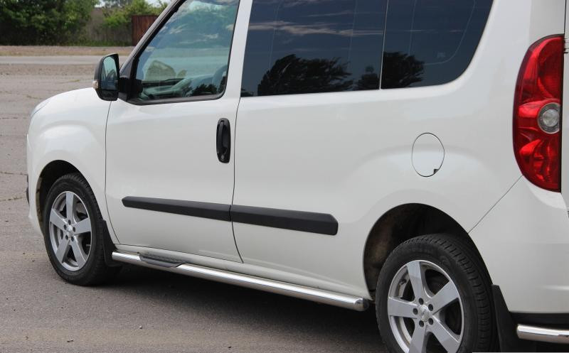 Купить Боковые трубы (2 шт, нерж) 60 мм, короткая база для Opel Combo 2012-2018 гг