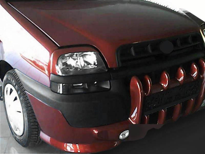Купити Накладка на бампер Ікла (під фарбування) для Fiat Doblo I 2001-2005 рр