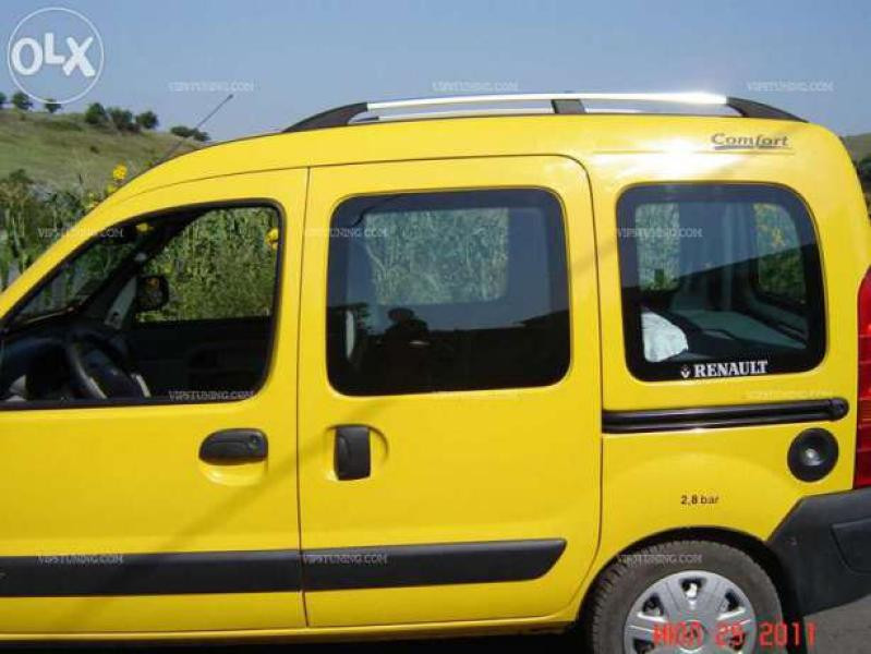 Купити Рейлінги Хром Стандартна база, Пластикові ніжки для Renault Kangoo 1998-2008 рр