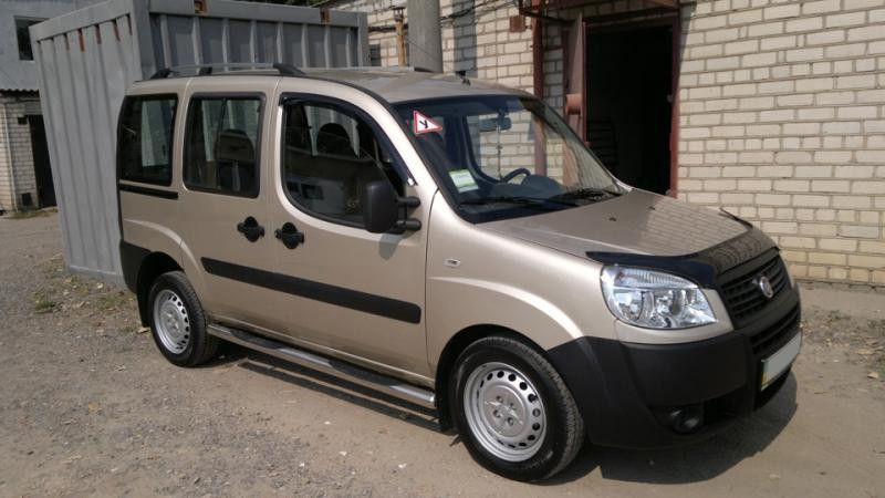 Купити Рейлінги Хром Металеві ніжки для Fiat Doblo I 2001-2005 рр