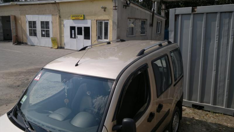 Купити Рейлінги Хром Металеві ніжки для Fiat Doblo I 2001-2005 рр