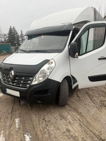 Купить Козырек на лобовое стекло V1(черный глянец, 5мм) для Renault Master 2011-2023 гг