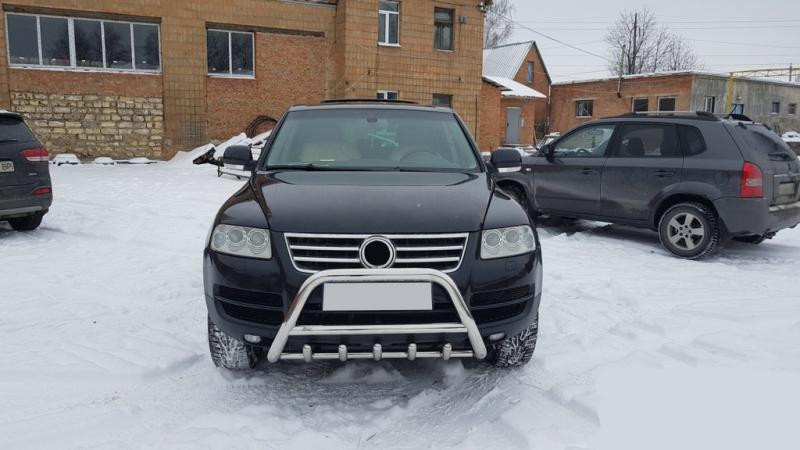 Купити Кенгурятник WT003 Special (нерж) для Volkswagen Touareg 2002-2010 рр
