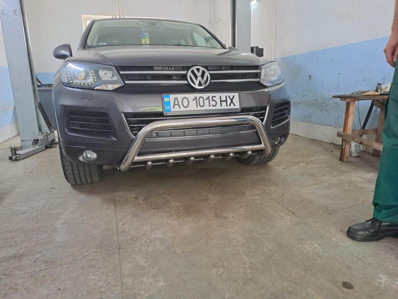 Купить Кенгурятник WT003 (нерж) для Volkswagen Touareg 2010-2018 гг