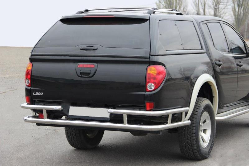 Купить Задняя защита AK0022 (нерж) для Mitsubishi L200 2006-2015 гг