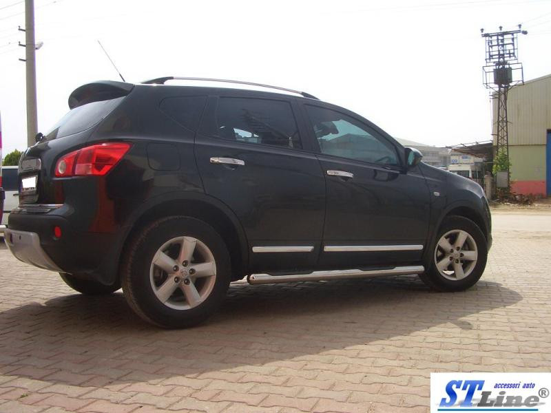 Купить Боковые трубы (2 шт., нерж.) для Nissan Qashqai 2010-2014 гг