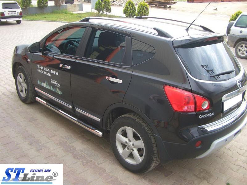 Купить Боковые трубы (2 шт., нерж.) для Nissan Qashqai 2010-2014 гг