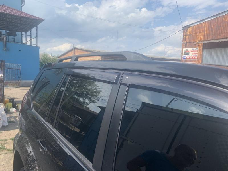 Купити Рейлінги Чорні турецькі Пластикові ніжки для Toyota Land Cruiser Prado 120