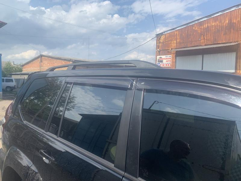 Купити Рейлінги Чорні турецькі Пластикові ніжки для Toyota Land Cruiser Prado 120