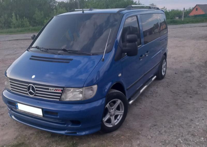 Купить Нижняя накладка на бампер Brabos Style (под покраску) для Mercedes Vito W638 1996-2003 гг