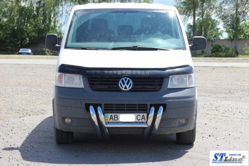 Купить Кенгурятник ST006-03 ноздри (нерж) для Volkswagen T5 Transporter 2003-2010 гг