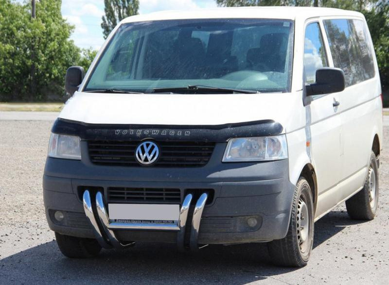 Купить Кенгурятник ST006-03 ноздри (нерж) для Volkswagen T5 Transporter 2003-2010 гг