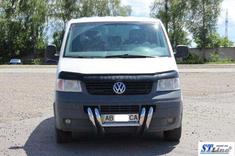 Купить Кенгурятник ST006-03 ноздри (нерж) для Volkswagen T5 Transporter 2003-2010 гг