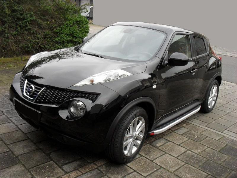 Купить Боковые пороги Fullmond (2 шт, алюм.) для Nissan Juke 2010-2019 гг